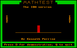 Mathtest 1.0 screen shot